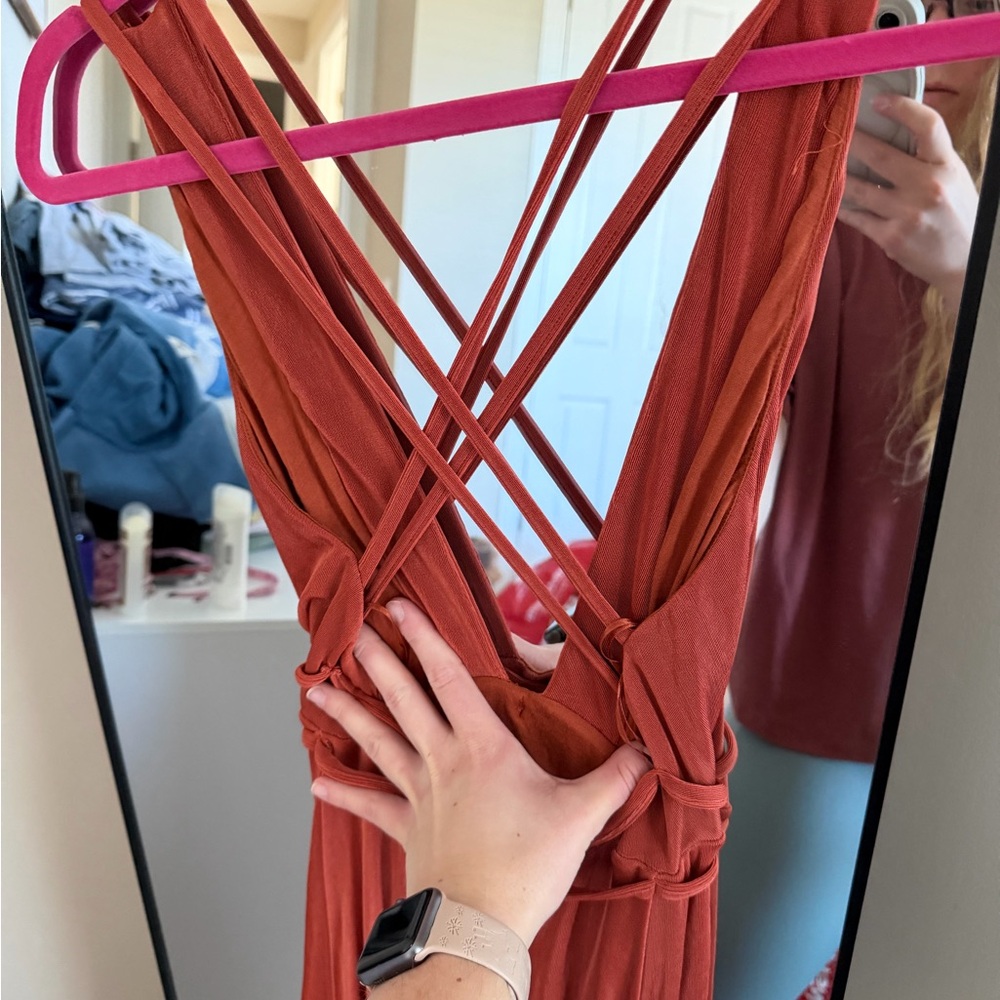 Free People Elegant Rust Maxi Dress - Picture 4 of 6